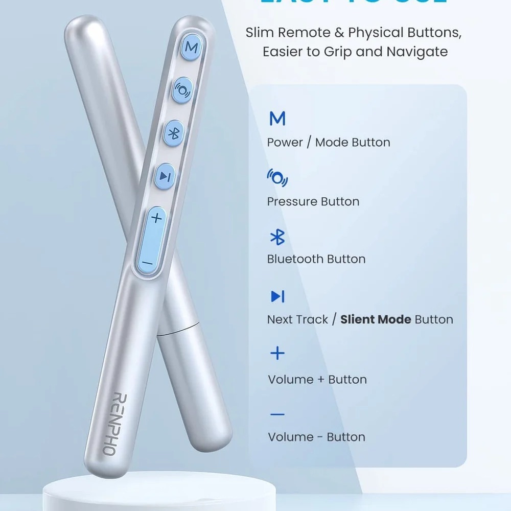 RENPHO Eyeris 1 Eye Massager - Metalle Blue - Picture 4 of 5